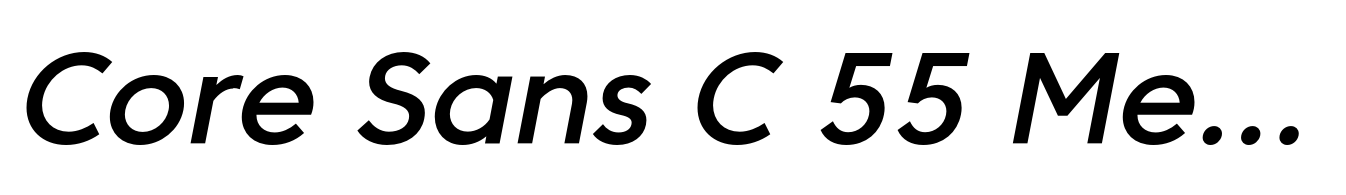 Core Sans C 55 Medium Italic